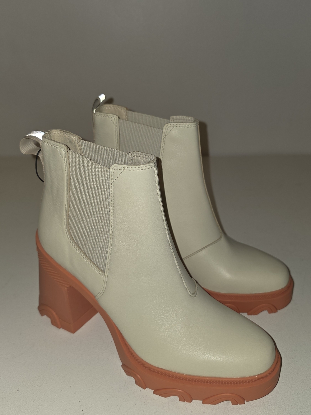 SOREL Brex Heel Chelsea Natural/Paradox Pink Women's Boots - US 9